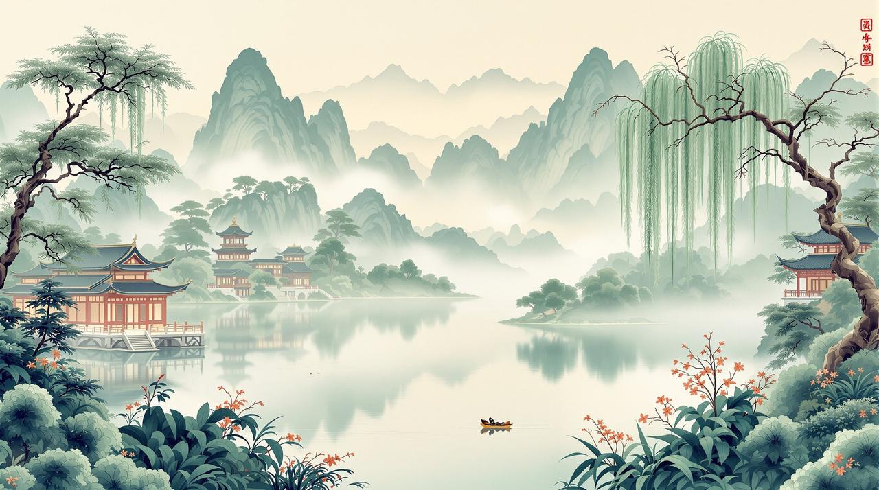 天意影视 - 温润雅致的东方美学背景